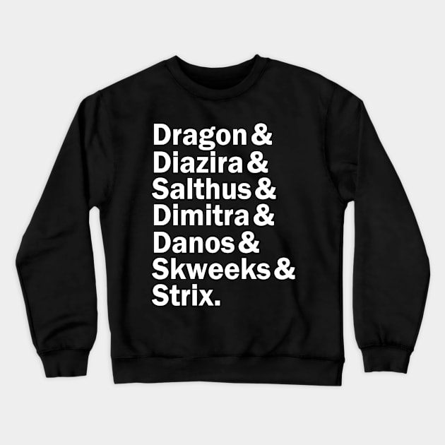 The D.E.L.V.E.R.S. (& Their DM) (Dark Shirts) Crewneck Sweatshirt by DraconicVerses